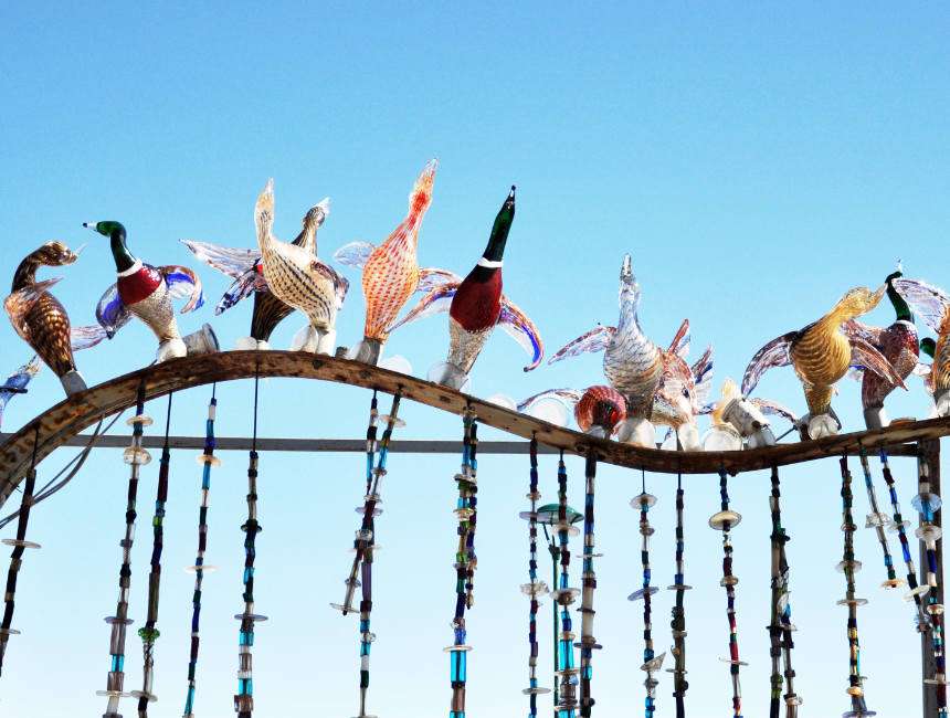 glass birds Murano