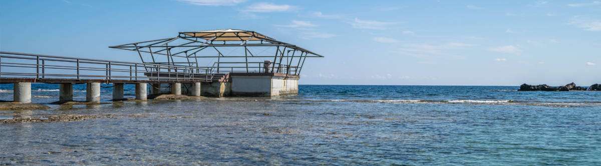 Palm beach in Famagusta.