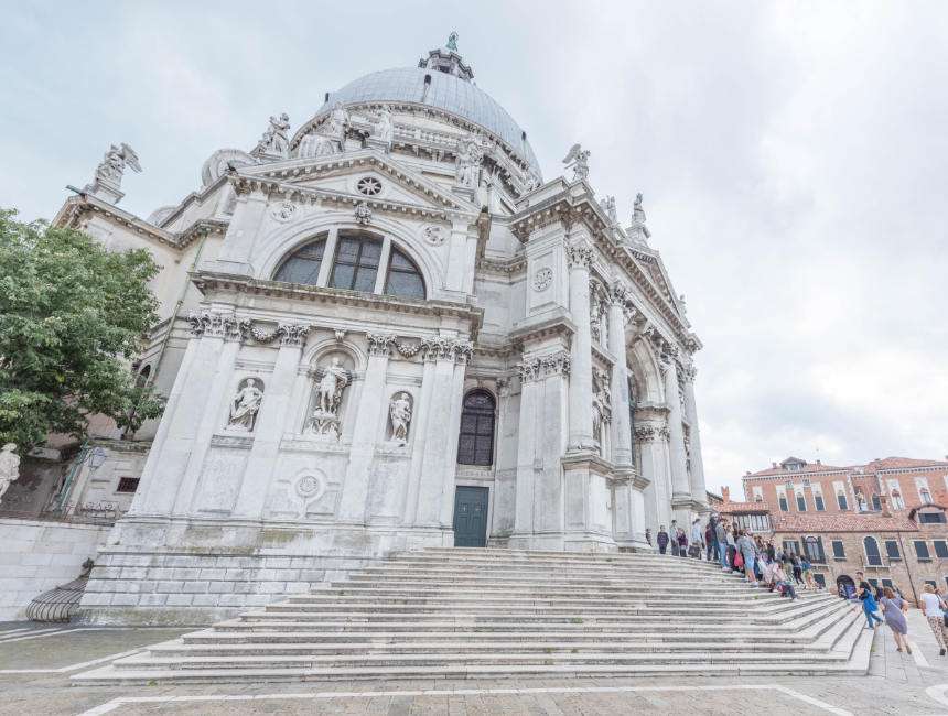 sights in venice : basilica of santa maria della salute