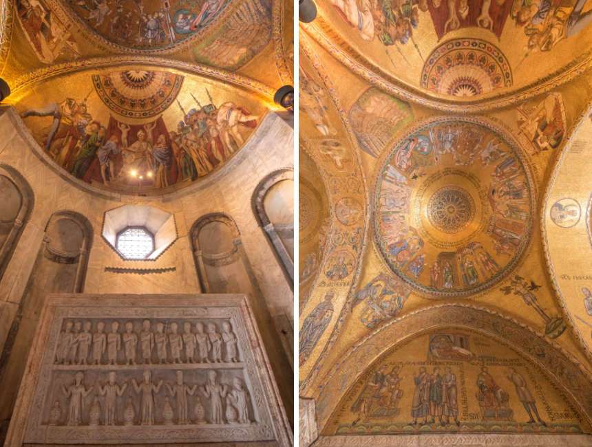golden ceilings san marco basilica st mark