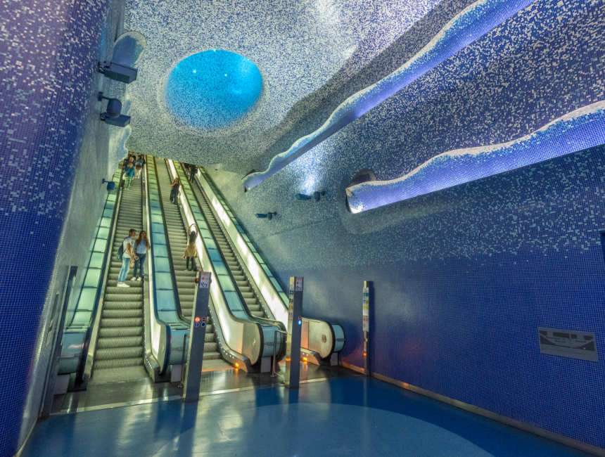 toledo metro station naples italy