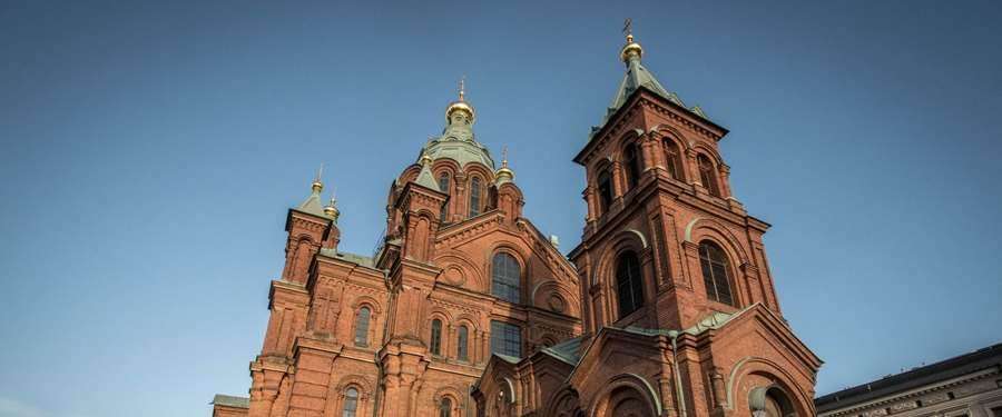The Uspenski Cathedral is a Russian-Orthodox beauty which embellishes the skyline of the city. 